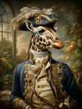 Pirate Giraffe Digital Download Wall Art