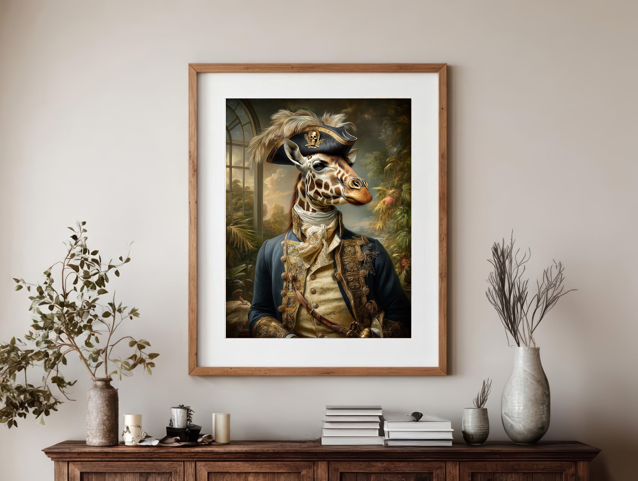 Pirate Giraffe Digital Download Wall Art