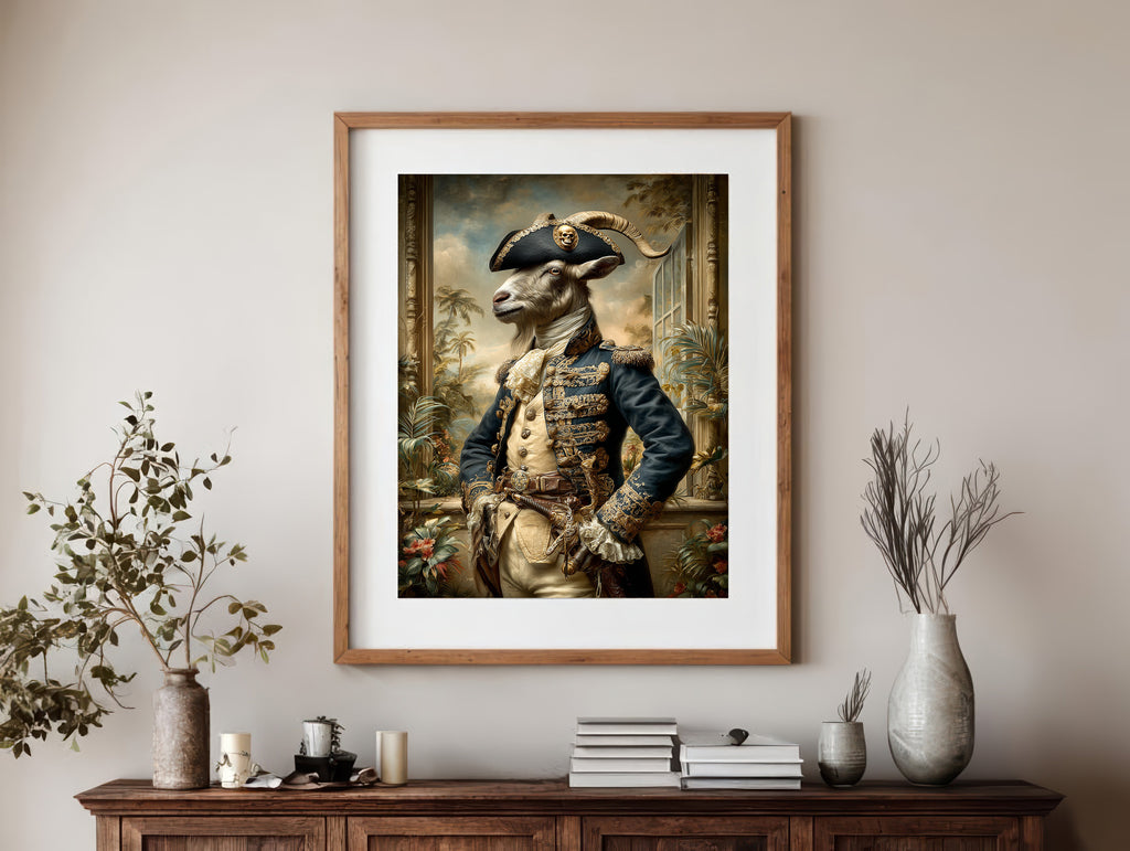 Pirate Goat Digital Download Wall Art
