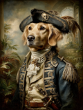Pirate Golden Retriever Digital Download Wall Art