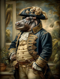 Pirate Hippopotamus Digital Download Wall Art