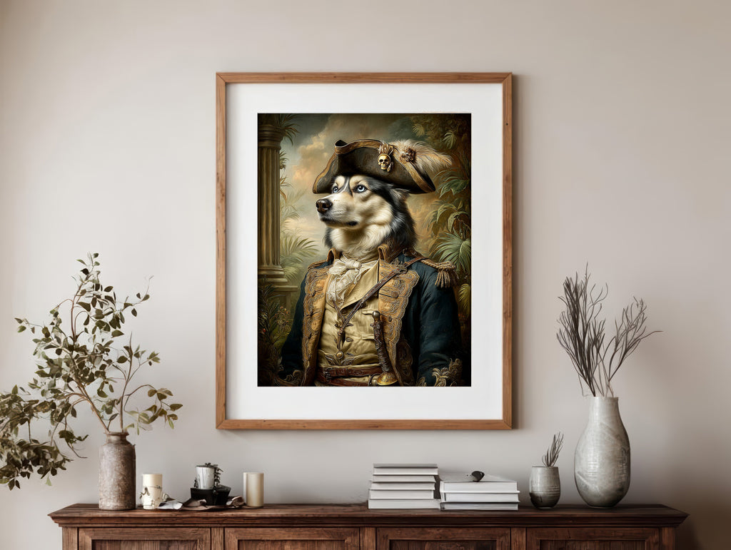 Pirate Husky Digital Download Wall Art