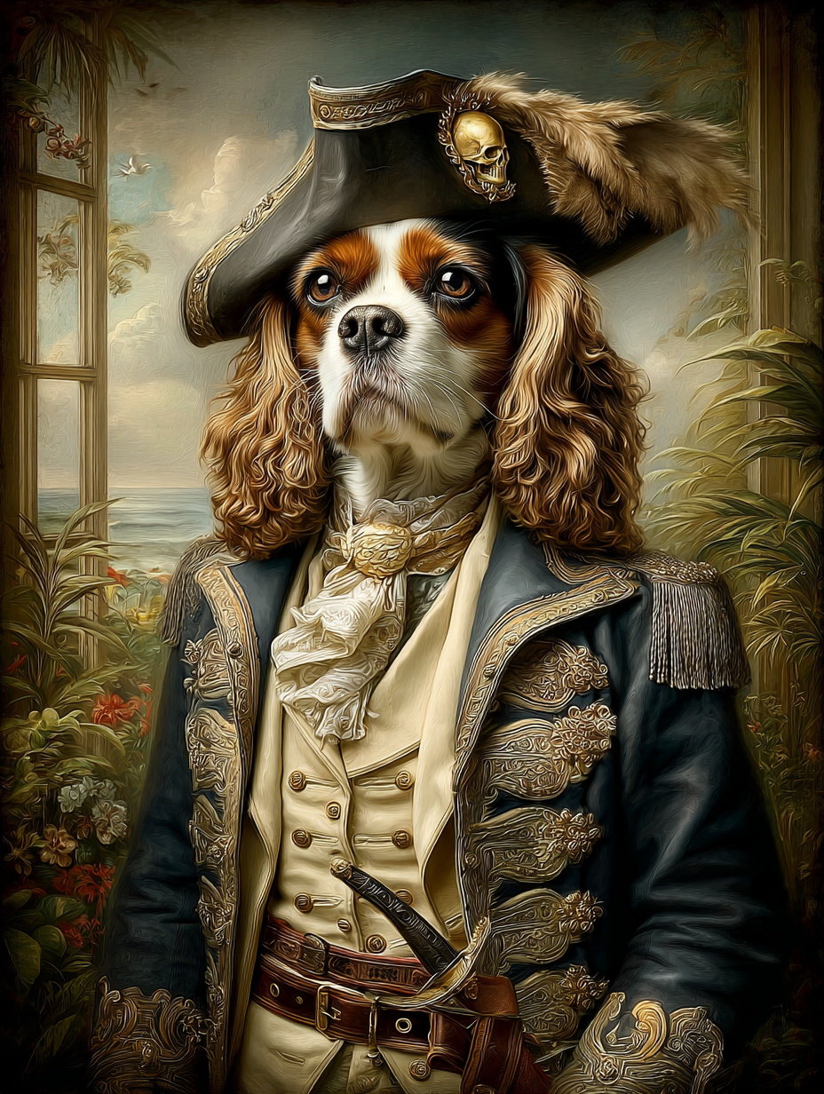 Pirate King Charles Digital Download Wall Art