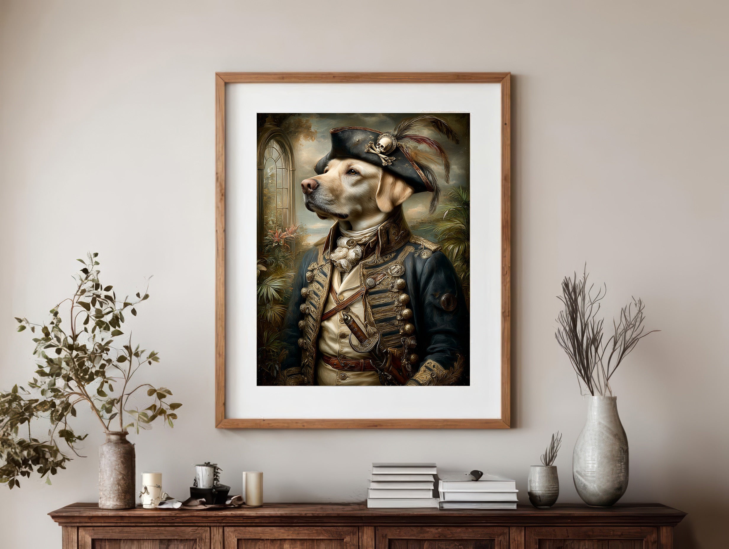 Pirate Labrador Retriever Digital Download Wall Art