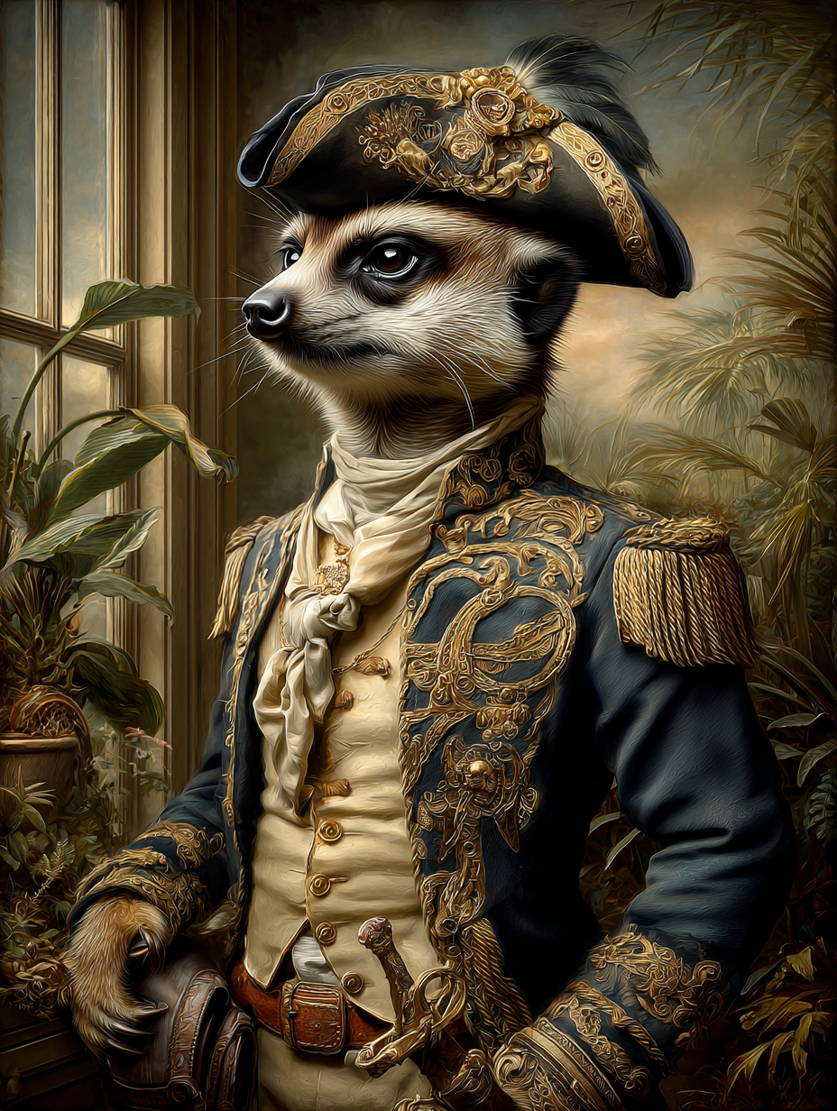 Pirate Meerkat Digital Download Wall Art