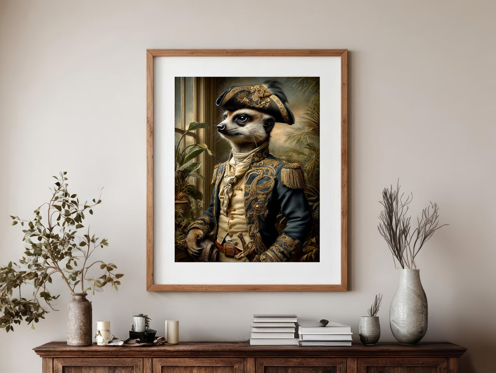 Pirate Meerkat Digital Download Wall Art