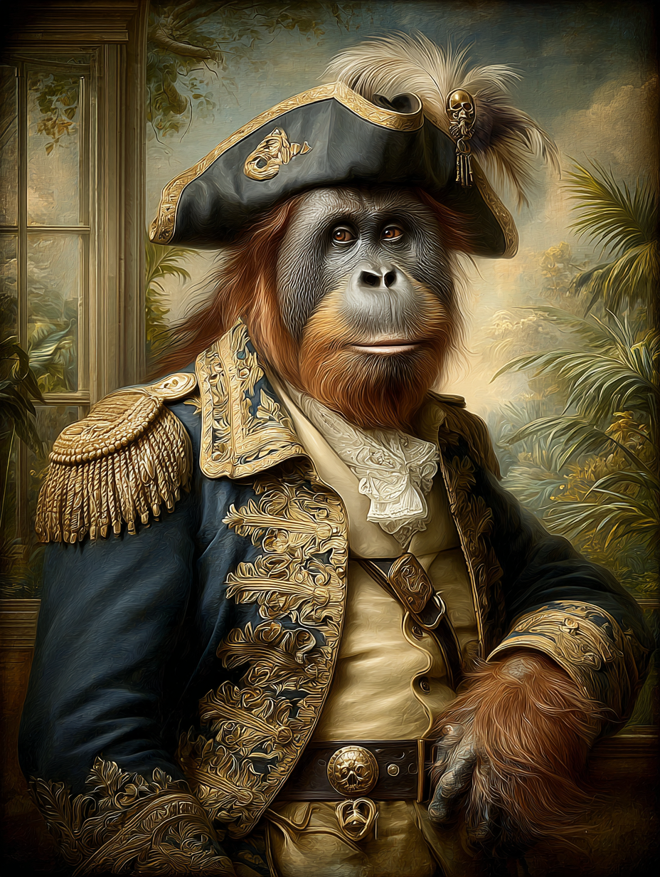 Pirate Orangutan Digital Download Wall Art