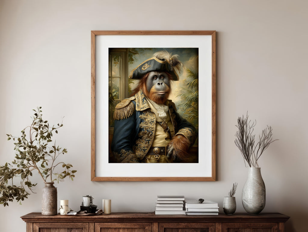 Pirate Orangutan Digital Download Wall Art