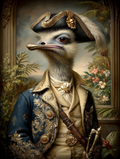 Pirate Ostrich Digital Download Wall Art