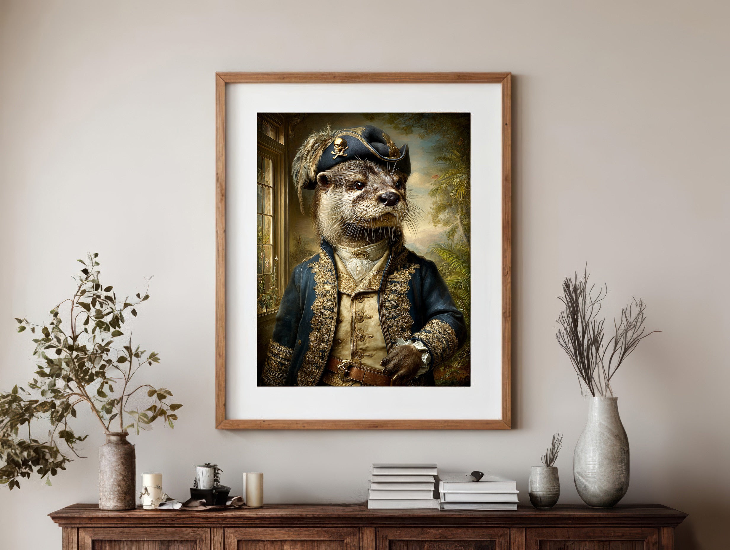 Pirate Otter Digital Download Wall Art