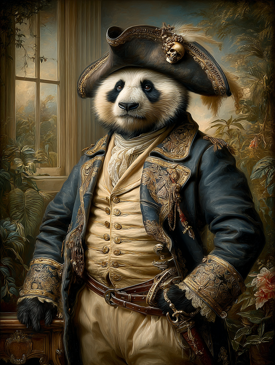 Pirate Panda Digital Download Wall Art