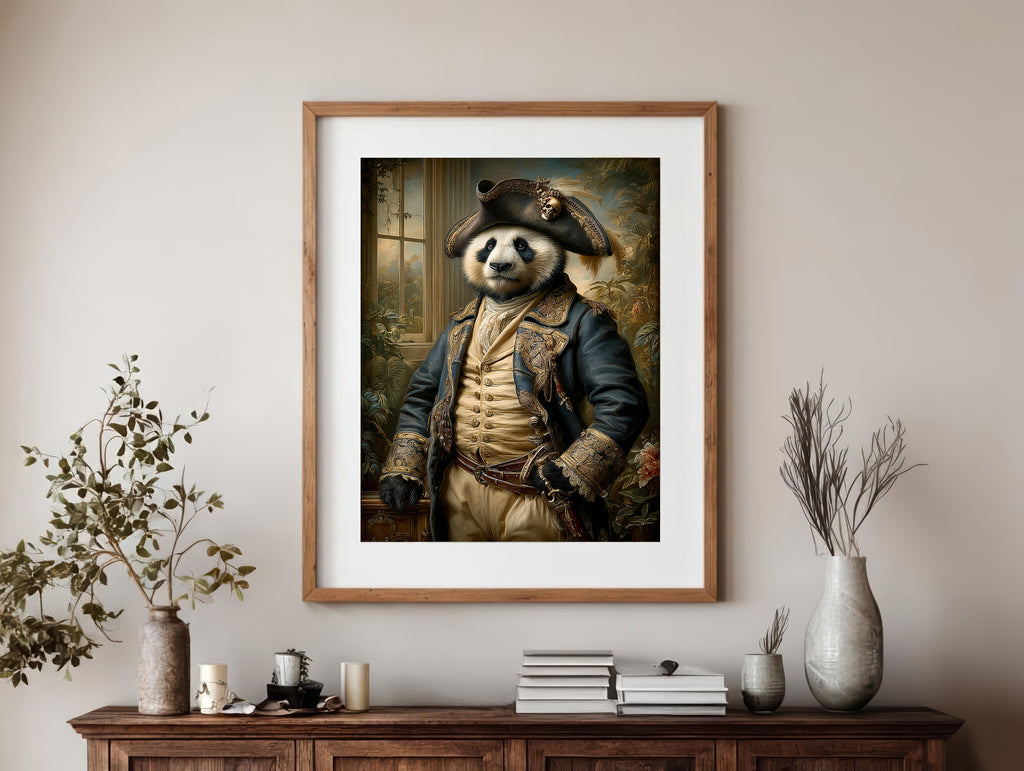Pirate Panda Digital Download Wall Art