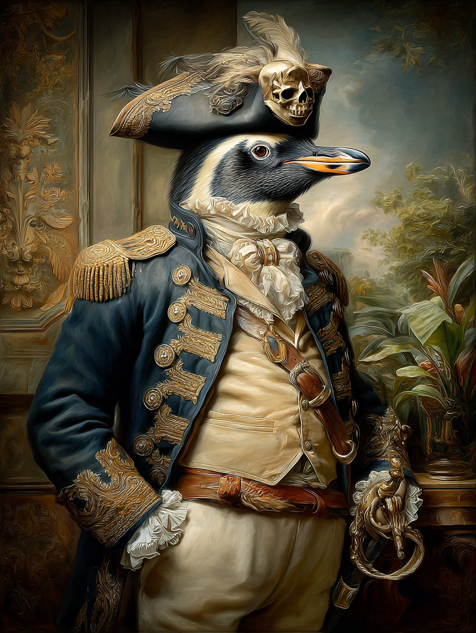 Pirate Penguin Digital Download Wall Art