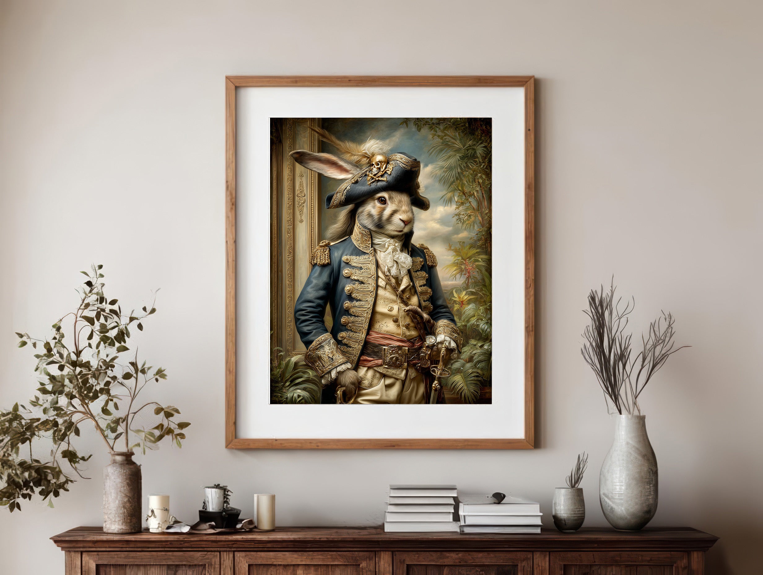 Pirate Rabbit Digital Download Wall Art