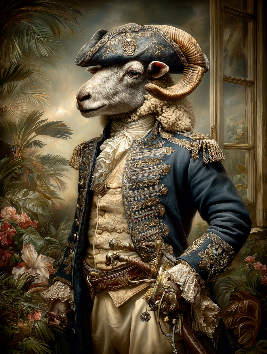 Pirate Sheep Digital Download Wall Art