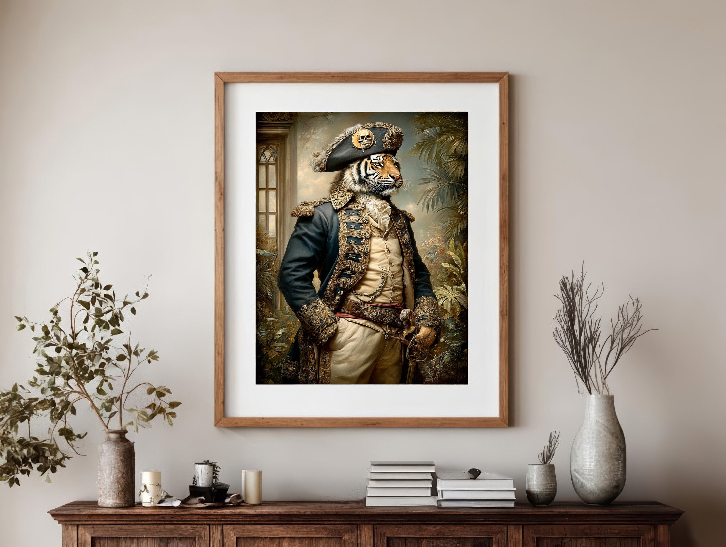 Pirate Tiger Digital Download Wall Art