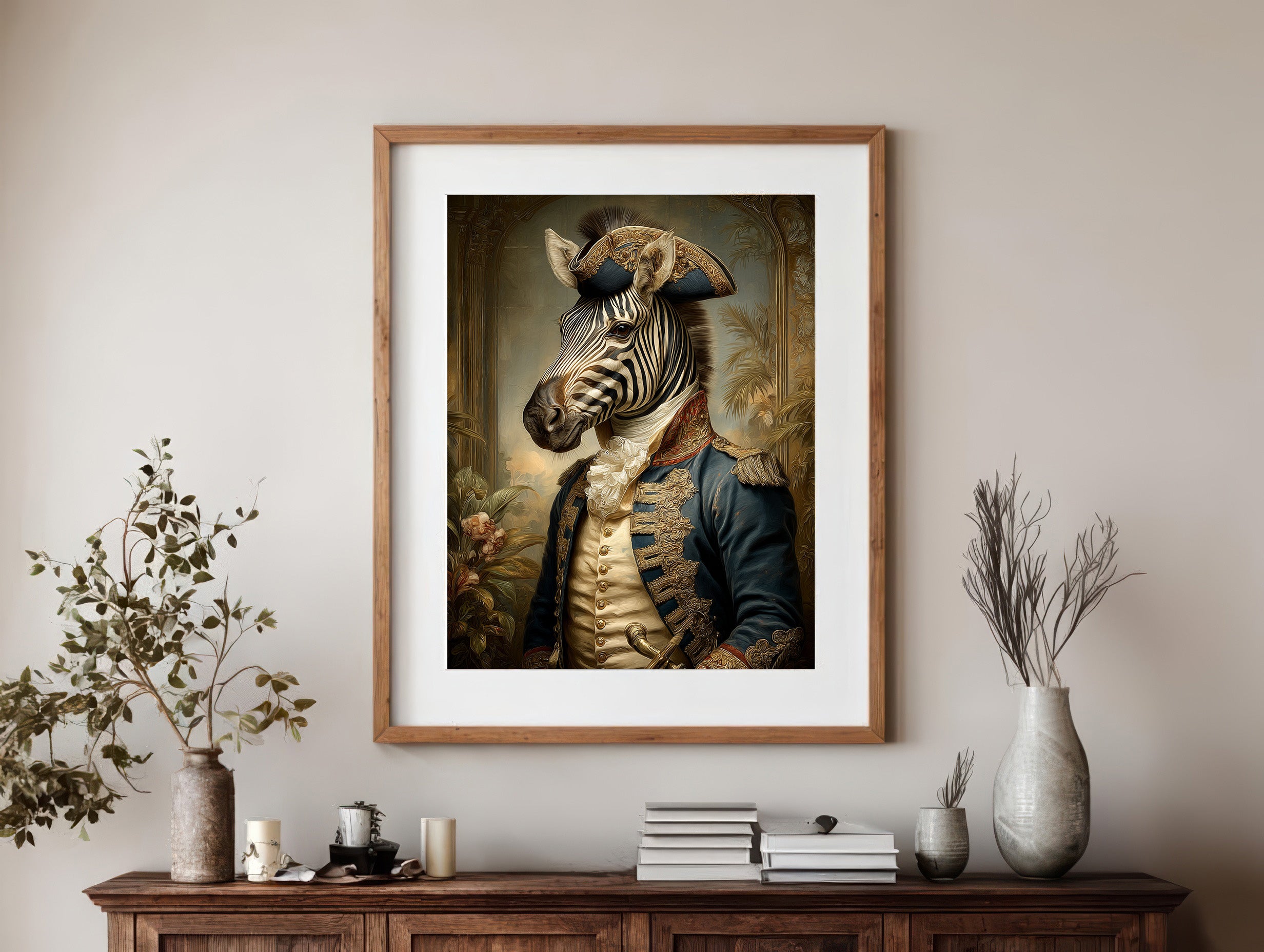 Pirate Zebra Digital Download Wall Art