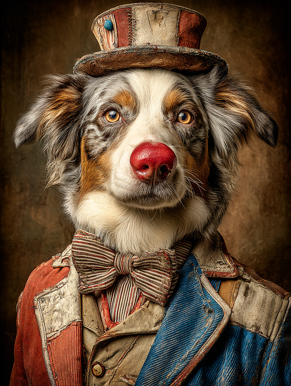 Rodeo Clown Australian Shepherd Digital Download Wall Art