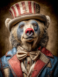 Rodeo Clown Bear Digital Download Wall Art