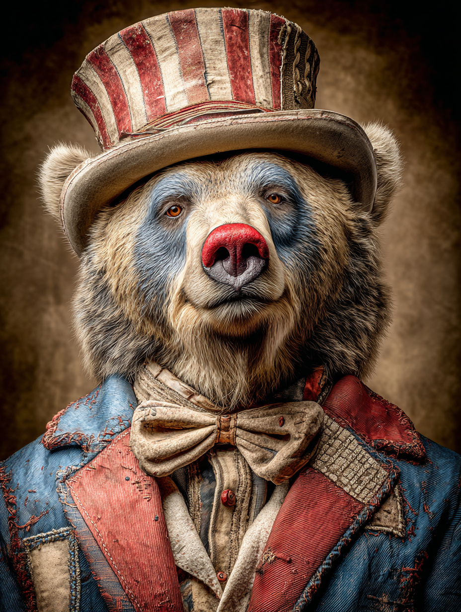 Rodeo Clown Bear Digital Download Wall Art