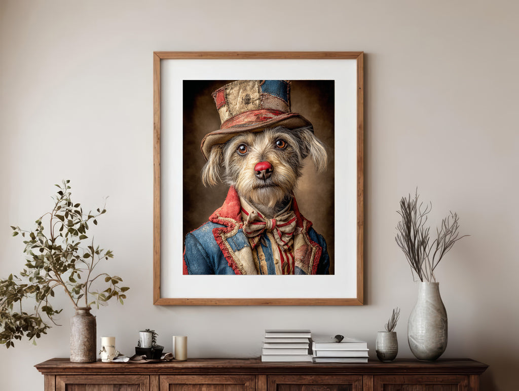 Rodeo Clown Carin Terrier Digital Download Wall Art