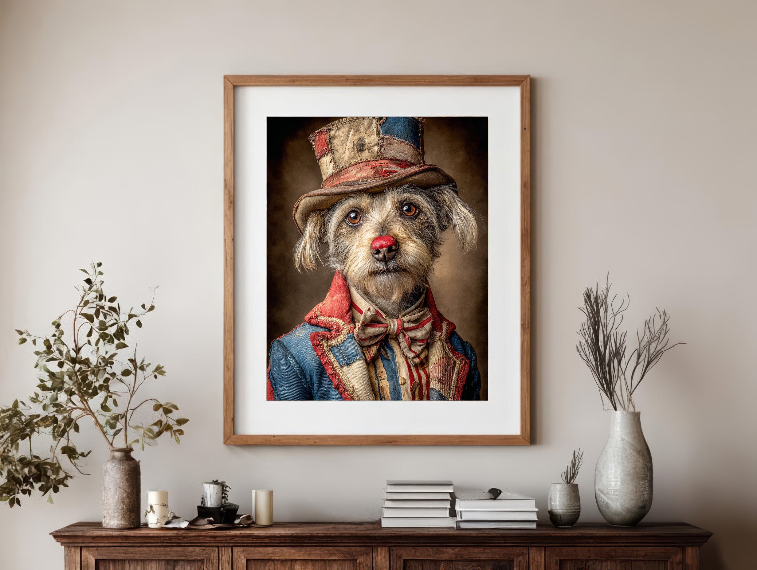 Rodeo Clown Carin Terrier Digital Download Wall Art