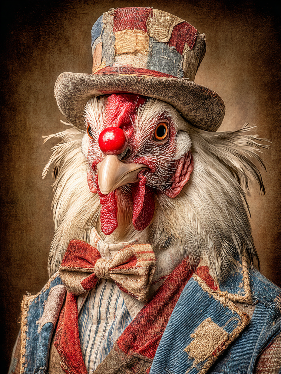 Rodeo Clown Chicken Digital Download Wall Art