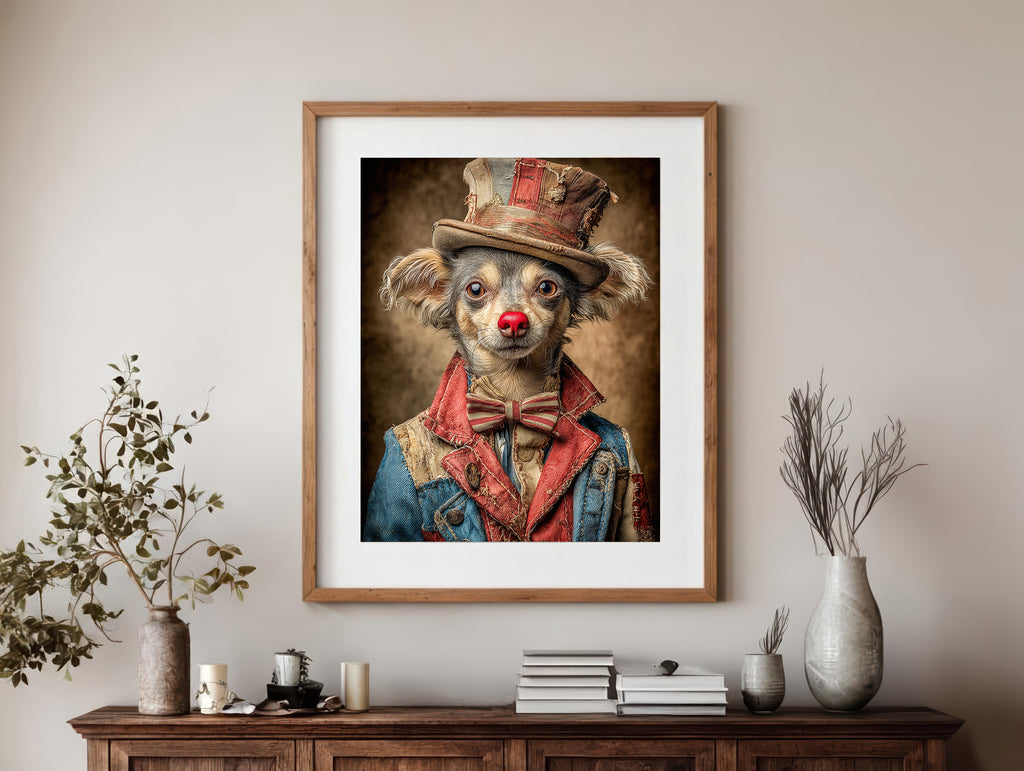 Rodeo Clown Chihuahua Digital Download Wall Art