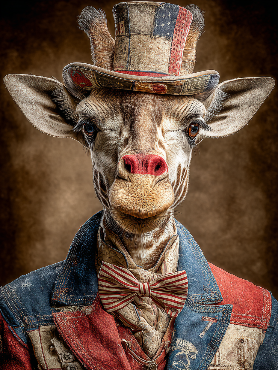 Rodeo Clown Giraffe Digital Download Wall Art