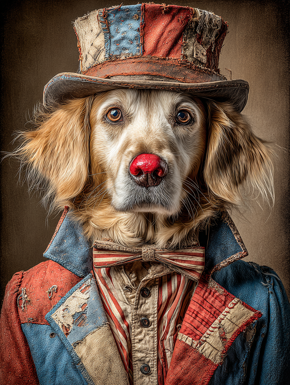 Rodeo Clown Golden Retriever Digital Download Wall Art