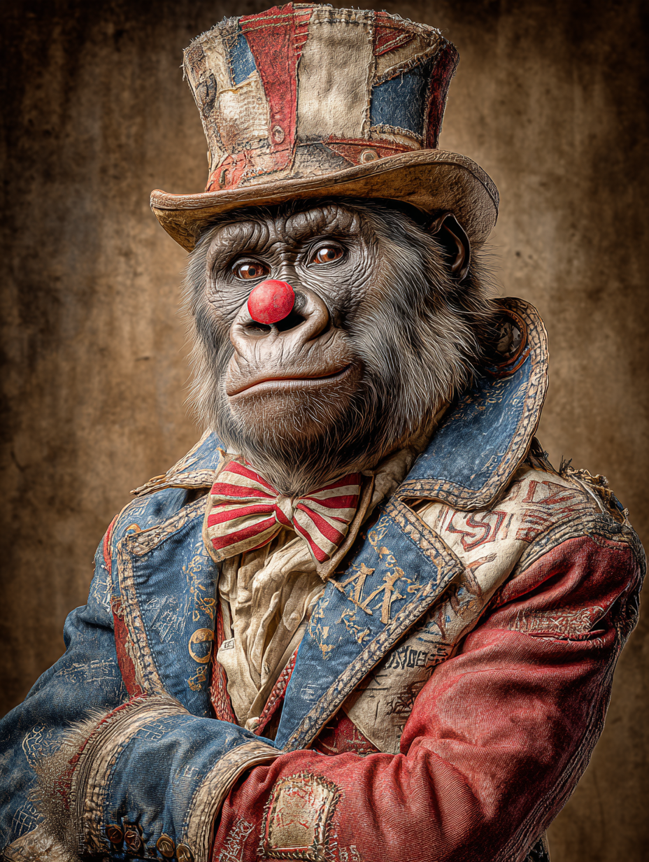 Rodeo Clown Gorilla Digital Download Wall Art