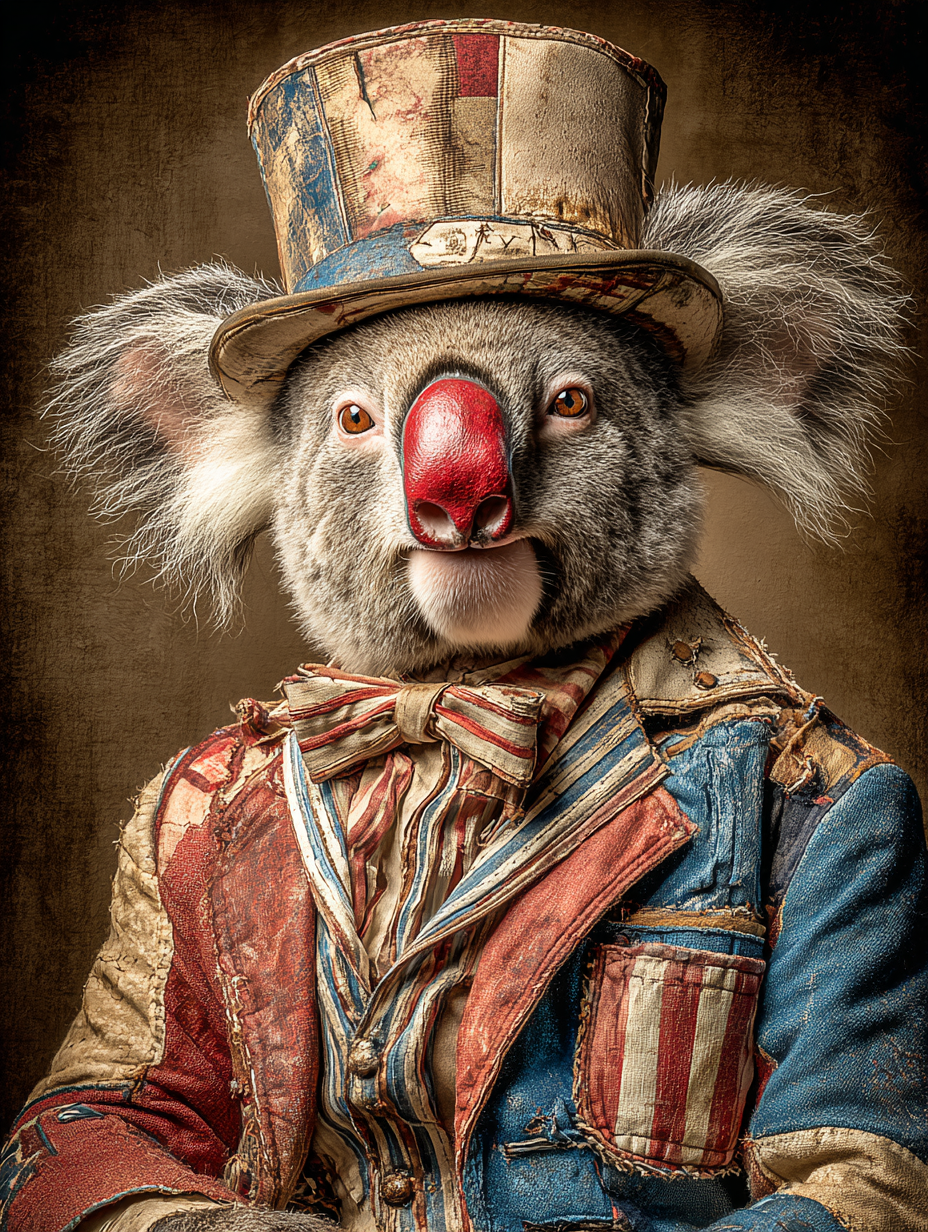 Rodeo Clown Koala Digital Download Wall Art