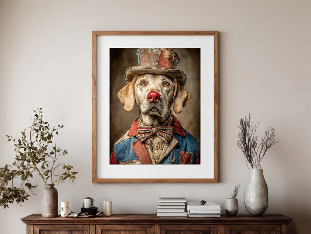 Rodeo Clown Labrador Retriever Digital Download Wall Art