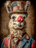 Rodeo Clown Llama Digital Download Wall Art