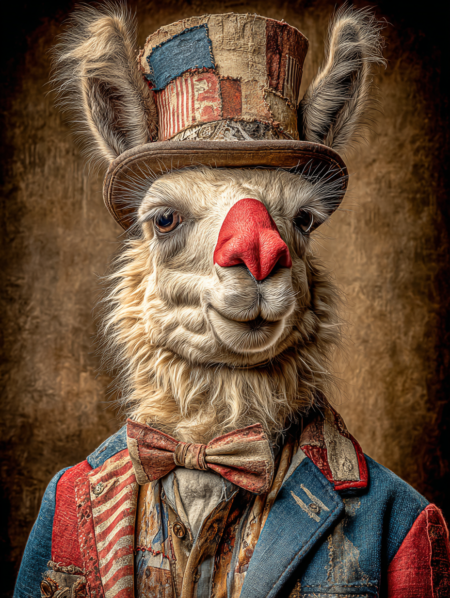Rodeo Clown Llama Digital Download Wall Art