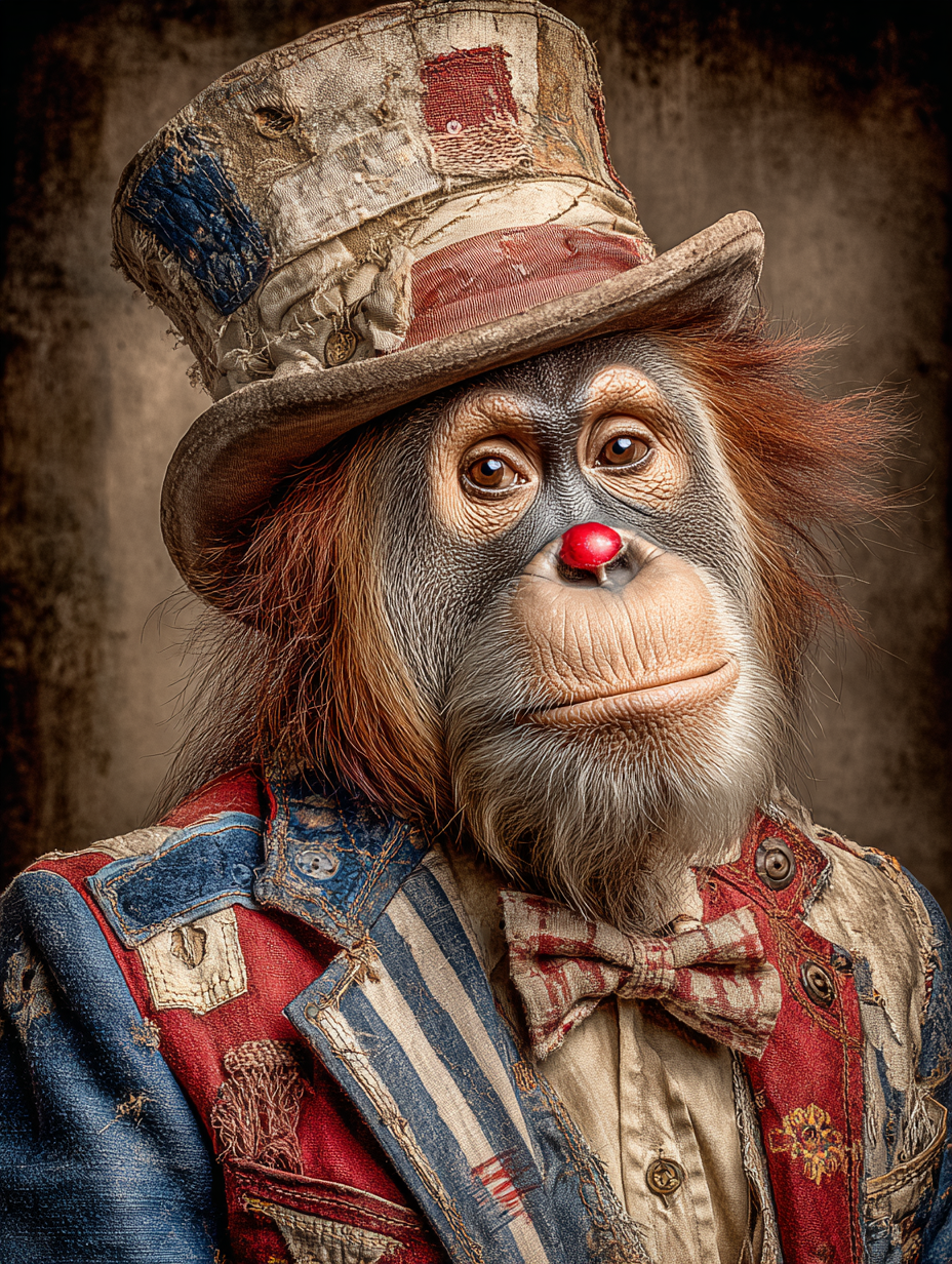 Rodeo Clown Orangutan Digital Download Wall Art