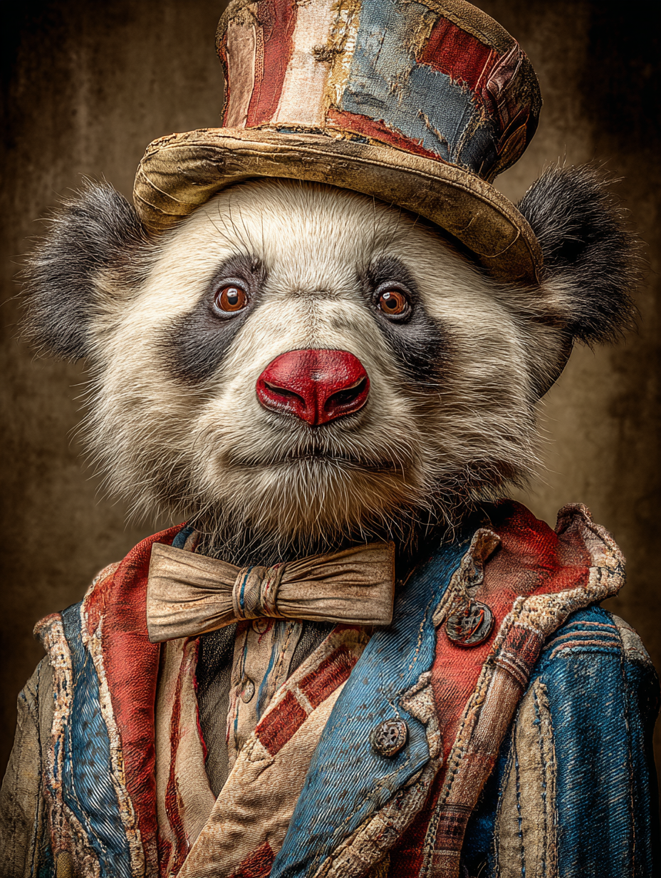 Rodeo Clown Panda Digital Download Wall Art