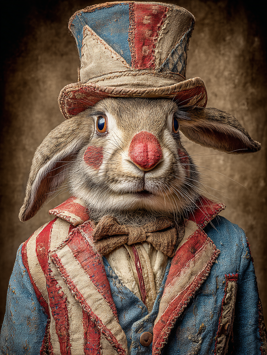 Rodeo Clown Rabbit Digital Download Wall Art