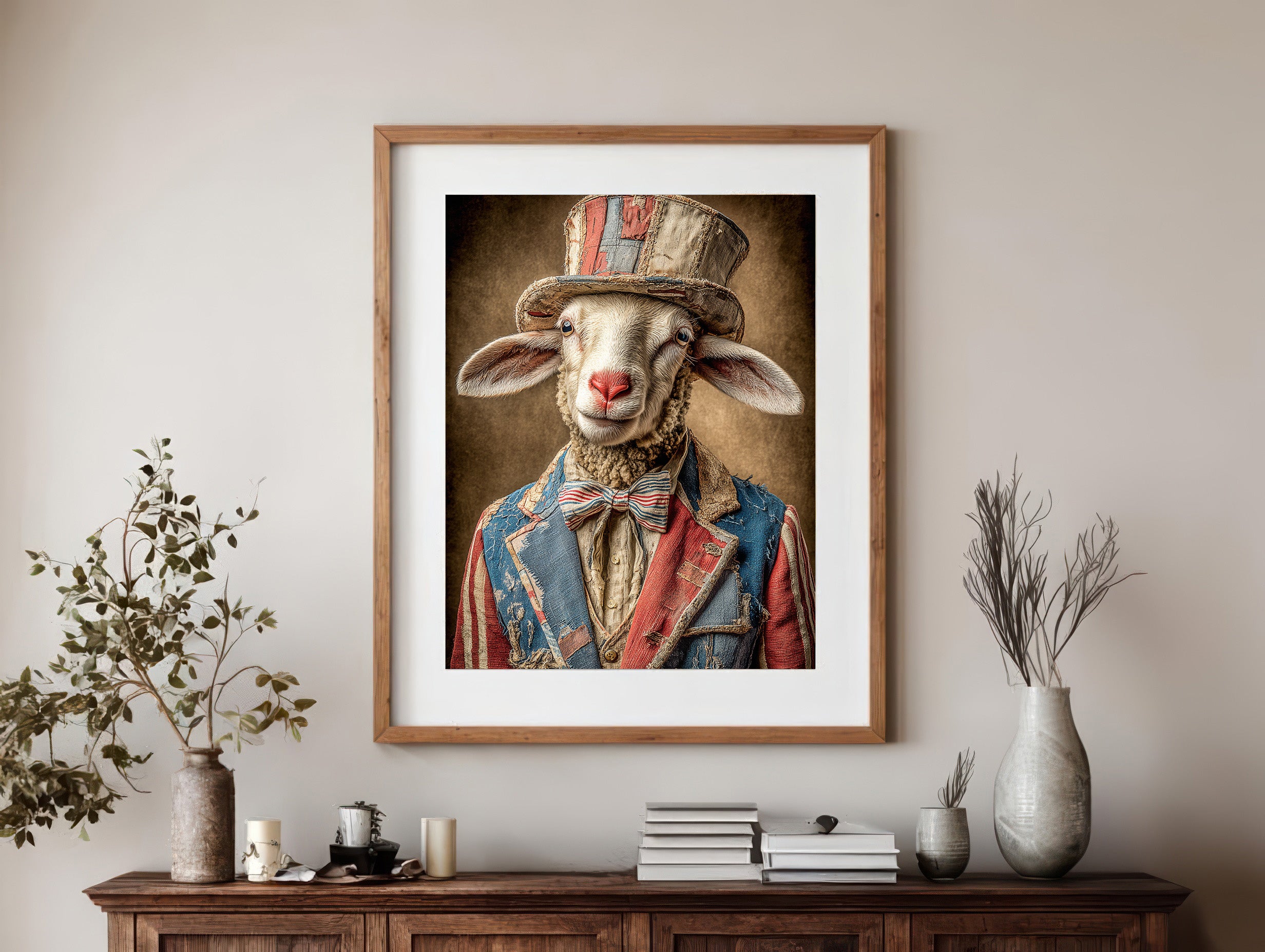 Rodeo Clown Sheep Digital Download Wall Art
