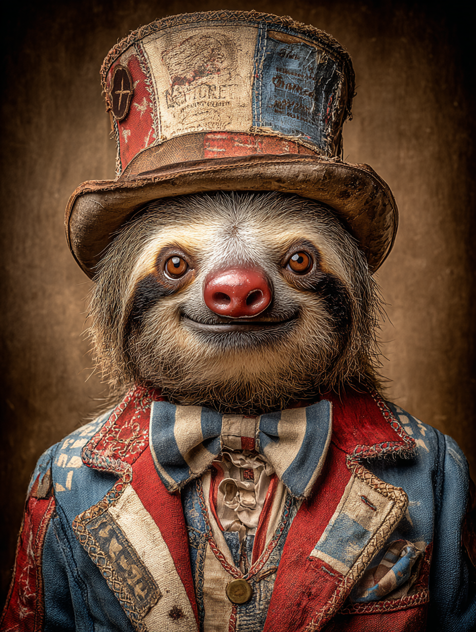 Rodeo Clown Sloth Digital Download Wall Art