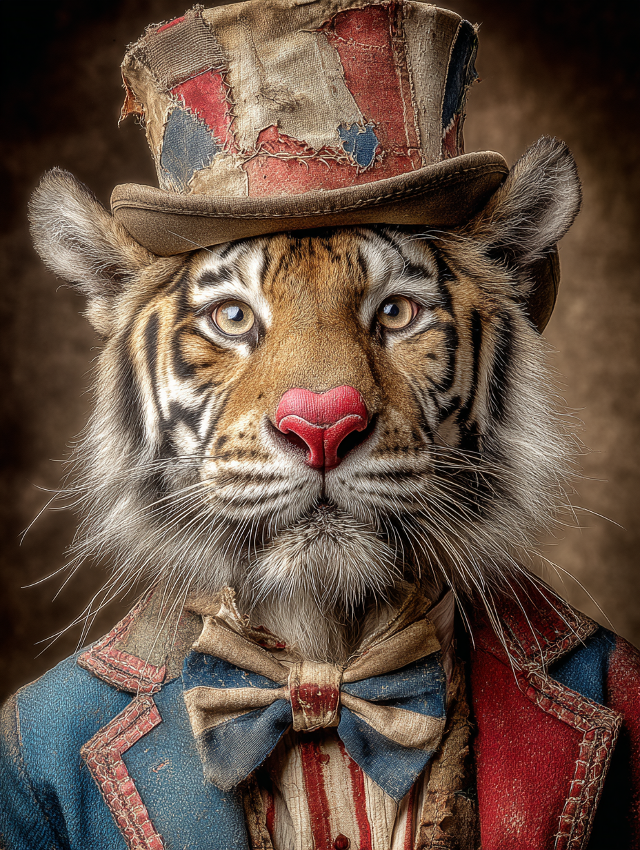 Rodeo Clown Tiger Digital Download Wall Art