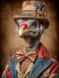 Rodeo Clown Turkey Digital Download Wall Art