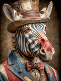 Rodeo Clown Zebra Digital Download Wall Art