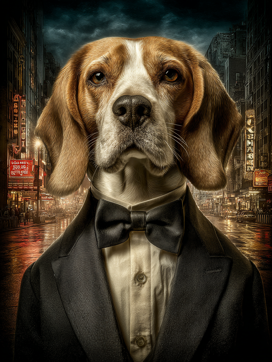 Secret Agent Beagle Digital Download Wall Art