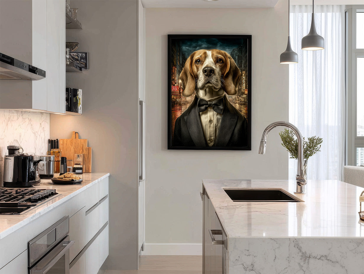 Secret Agent Beagle Digital Download Wall Art