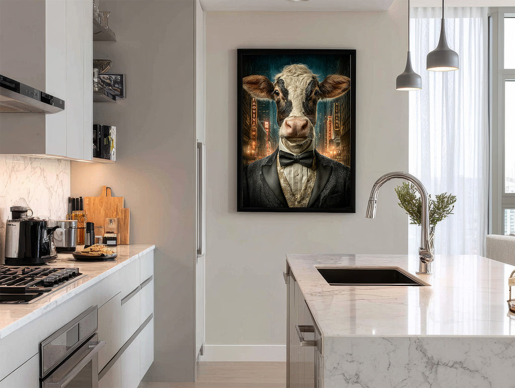 Secret Agent Cow Digital Download Wall Art