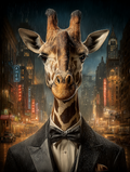 Secret Agent Giraffe Digital Download Wall Art