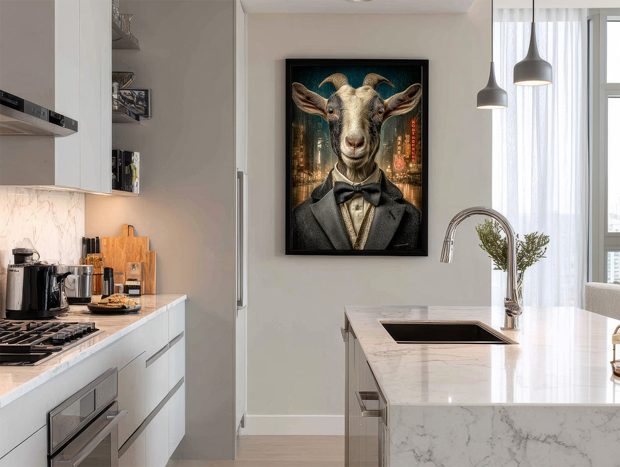 Secret Agent Goat Digital Download Wall Art