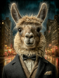 Secret Agent Llama Digital Download Wall Art