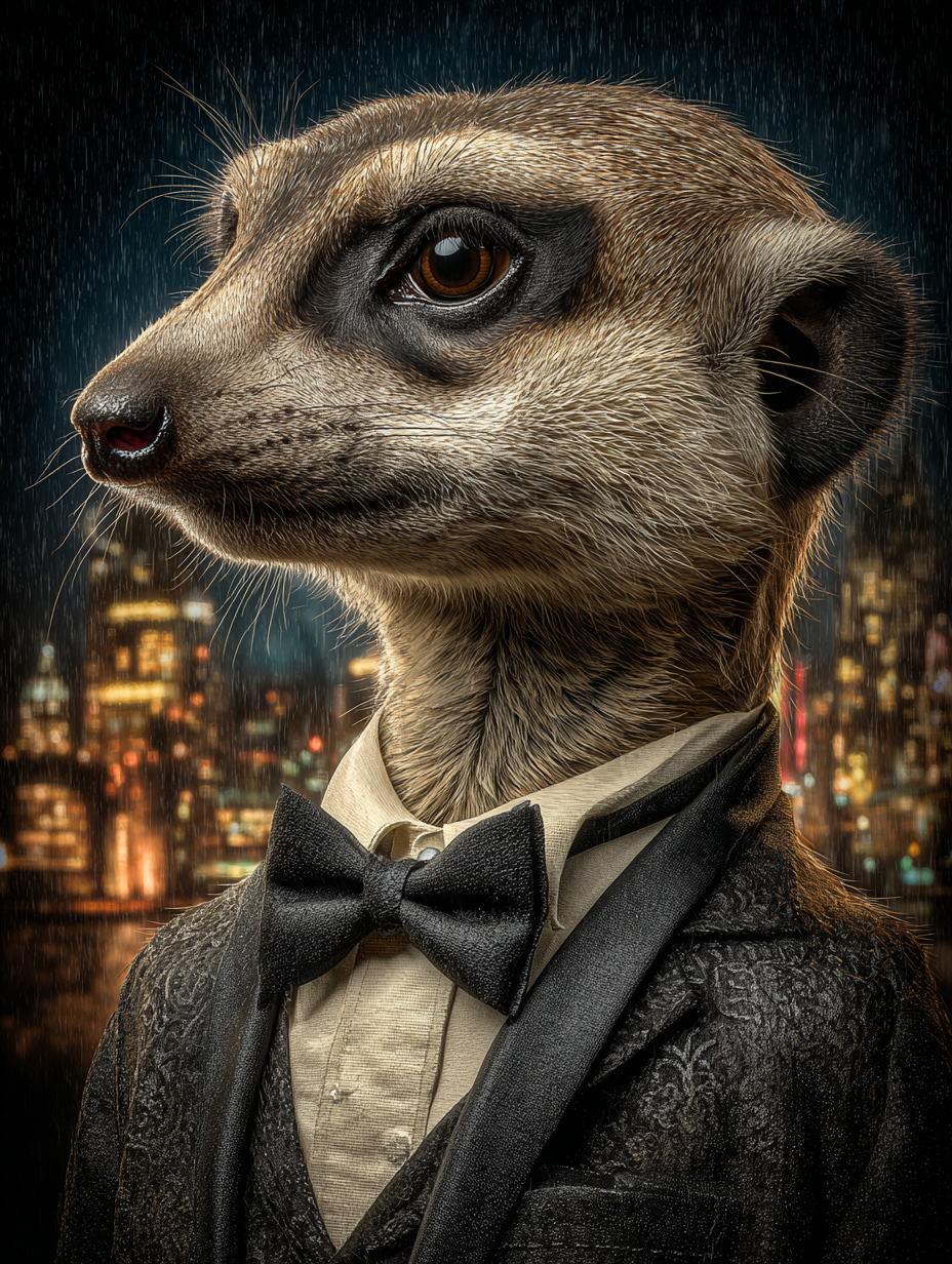 Secret Agent Meerkat Digital Download Wall Art